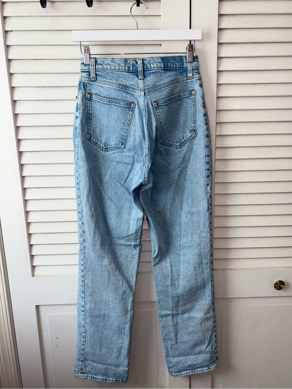 Abercrombie Curve Love 90s Straight Jeans 27/4R Light Wash 30" - Picture 4 of 6